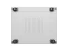 Lanberg FF01-8042-23SL 19" 42U SZÉL:800mm MÉLY:1200mm MAG:2121mm lapraszerelt LCD hálós fémajtós szürke álló rack szekrény