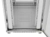 Lanberg FF01-8042-23SL 19" 42U SZÉL:800mm MÉLY:1200mm MAG:2121mm lapraszerelt LCD hálós fémajtós szürke álló rack szekrény