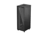 Lanberg FF01-8047-12BL 19" 47U SZÉL:800mm MÉLY:1000mm MAG:2344mm lapraszerelt LCD üvegajtós fekete szerver szekrény