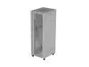 Lanberg FF01-8047-12SL 19" 47U SZÉL:800mm MÉLY:1000mm MAG:2343mm lapraszerelt LCD üvegajtós szürke szerver szekrény