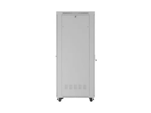 Lanberg FF01-8047-12SL 19" 47U SZÉL:800mm MÉLY:1000mm MAG:2343mm lapraszerelt LCD üvegajtós szürke szerver szekrény