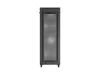Lanberg FF01-8047-23BL 19" 47U SZÉL:800mm MÉLY:1000mm MAG:2344mm lapraszerelt LCD hálós fémajtós fekete álló szerver szekrény