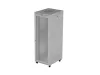 Lanberg FF01-8047-23SL 19" 47U SZÉL:800mm MÉLY:1000mm MAG:2343mm lapraszerelt LCD hálós fémajtós szürke szerver szekrény