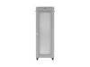 Lanberg FF01-8047-23SL 19" 47U SZÉL:800mm MÉLY:1000mm MAG:2343mm lapraszerelt LCD hálós fémajtós szürke szerver szekrény