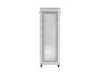Lanberg FF01-8047-23SL 19" 47U SZÉL:800mm MÉLY:1000mm MAG:2343mm lapraszerelt LCD hálós fémajtós szürke szerver szekrény