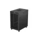 Lanberg FF01-8227-23BL 19" 27U SZÉL:800mm MÉLY:1200mm MAG:1456 lapraszerelt LCD hálós fémajtós fekete szerver szekrény