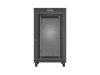 Lanberg FF01-8227-23BL 19" 27U SZÉL:800mm MÉLY:1200mm MAG:1456 lapraszerelt LCD hálós fémajtós fekete szerver szekrény