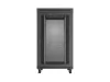 Lanberg FF01-8227-23BL 19" 27U SZÉL:800mm MÉLY:1200mm MAG:1456 lapraszerelt LCD hálós fémajtós fekete szerver szekrény