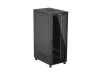Lanberg FF01-8242-12BL 19" 42U SZÉL:800mm MÉLY:1200mm MAG:2127mm lapraszerelt LCD üvegajtós fekete szerver szekrény