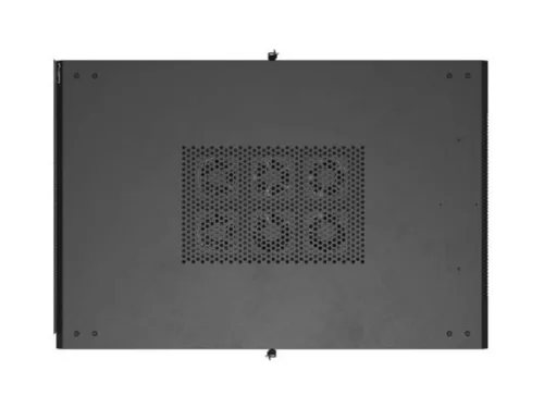 Lanberg FF01-8242-12B 19" 42U SZÉL:800mm MÉLY:1200mm MAG:2047mm lapraszerelt üvegajtós fekete szerver szekrény