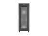Lanberg FF01-8242-23BL 19" 42U SZÉL:800mm MÉLY:1200mm MAG:2127mm lapraszerelt LCD hálós fémajtós fekete álló rack szekrény