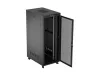Lanberg FF01-8242-23BL 19" 42U SZÉL:800mm MÉLY:1200mm MAG:2127mm lapraszerelt LCD hálós fémajtós fekete álló rack szekrény