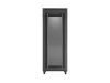 Lanberg FF01-8242-23BL 19" 42U SZÉL:800mm MÉLY:1200mm MAG:2127mm lapraszerelt LCD hálós fémajtós fekete álló rack szekrény