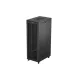 Lanberg FF01-8247-23BL 19" 47U SZÉL:800mm MÉLY:1200mm MAG:2343mm lapraszerelt LCD hálós fémajtós fekete szerver szekrény