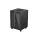 Lanberg FF01-8822-12BL 19" 22U SZÉL:800mm MÉLY:800mm MAG:1239mm lapraszerelt LCD üvegajtós fekete álló rack szekrény