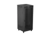 Lanberg FF01-8837-23BL 19" 37U SZÉL:800mm MÉLY:800mm MAG:1721mm lapraszerelt LCD hálós fémajtós fekete álló rack szekrény