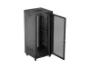 Lanberg FF01-8837-23BL 19" 37U SZÉL:800mm MÉLY:800mm MAG:1721mm lapraszerelt LCD hálós fémajtós fekete álló rack szekrény