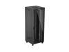 Lanberg FF01-8842-12BL 19" 42U SZÉL:800mm MÉLY:800mm MAG:2122mm LCD lapraszerelt üvegajtós fekete álló rack szekrény