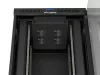 Lanberg FF01-8842-12BL 19" 42U SZÉL:800mm MÉLY:800mm MAG:2122mm LCD lapraszerelt üvegajtós fekete álló rack szekrény