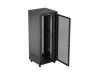 Lanberg FF01-8842-23BL 19" 42U SZÉL:800mm MÉLY:800mm MAG:2122mm lapraszerelt LCD hálós fémajtós fekete álló rack szekrény
