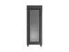 Lanberg FF01-8842-23BL 19" 42U SZÉL:800mm MÉLY:800mm MAG:2122mm lapraszerelt LCD hálós fémajtós fekete álló rack szekrény