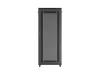 Lanberg FF01-8842-23B 19" 42U SZÉL:800mm MÉLY:800mm MAG:2047mm lapraszerelt hálós fémajtós fekete álló rack szekrény