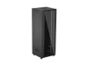 Lanberg FF01-8847-12B 19" 47U SZÉL:800mm MÉLY:800mm MAG:2270mm lapraszerelt üvegajtós fekete álló rack szekrény