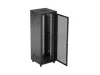 Lanberg FF01-8847-23BL 19" 47U SZÉL:800mm MÉLY:800mm MAG:2343mm lapraszerelt LCD hálós fémajtós fekete álló rack szekrény