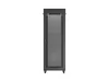 Lanberg FF01-8847-23BL 19" 47U SZÉL:800mm MÉLY:800mm MAG:2343mm lapraszerelt LCD hálós fémajtós fekete álló rack szekrény