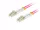 Lanberg FO-LULU-MD41-0020-VT Multimódusú OM4 50/125 LSZH 2xLC/UPC csatlakozóval duplex optikai patch kábel 2m