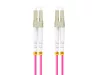 Lanberg FO-LULU-MD41-0020-VT Multimódusú OM4 50/125 LSZH 2xLC/UPC csatlakozóval duplex optikai patch kábel 2m
