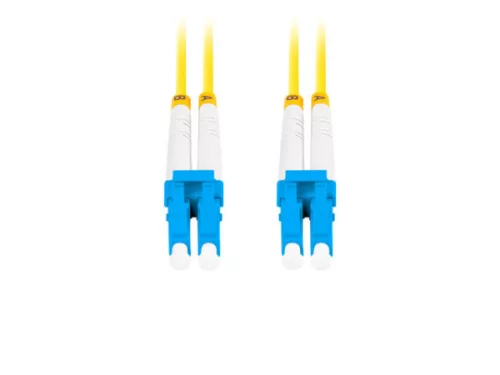 Lanberg FO-LULU-SD11-0010-YE Monomódusú OS2 LSZH 2xLC/UPC csatlakozóval duplex optikai patch kábel 1m
