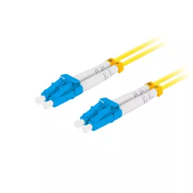  Lanberg FO-LULU-SD11-0020-YE Monomódusú OS2 LSZH 2xLC/UPC csatlakozóval duplex optikai patch kábel 2m