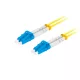 Lanberg FO-LULU-SD11-0020-YE Monomódusú OS2 LSZH 2xLC/UPC csatlakozóval duplex optikai patch kábel 2m