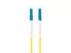 Lanberg FO-LULU-SS11-0010-YE Monomódusú OS2 LSZH 2xLC/UPC csatlakozóval szimpex optikai patch kábel 1m