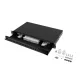Lanberg FOP1-24SS-LDB 19" 1U 24xSC szimplex 24xLC duplex kihúzható kötőkazettával szerelt fekete optikai patch panel