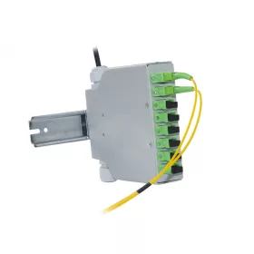   KELINE HN-DIN8-SC DIN sínre rögzíthető 8xSC, LC duplex, LSH E2000 toldó számára üres optikai rendező