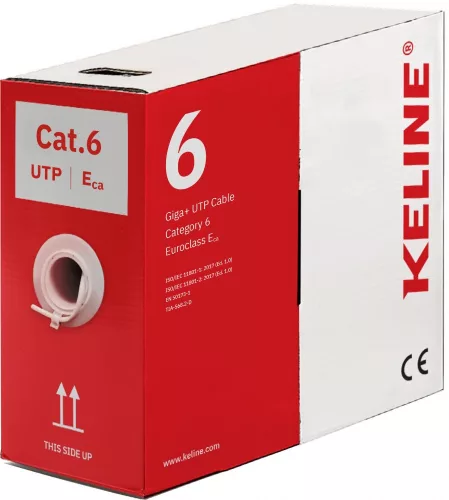 KELINE KE400U23-Eca-RLX Cat.6 UTP 305m PVC árnyékolatlan fali kábel