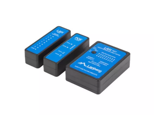Lanberg NT-0404 RJ45/RJ11/Koax/PoE hálózati kábelteszter