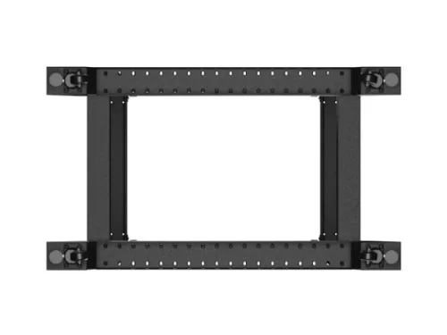 Lanberg OR01-6022-B 19" 22U SZÉL:600mm MÉLY:1000mm MAG:1673mm lapraszerelt fekete rack keret