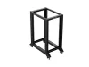 Lanberg OR01-6022-B 19" 22U SZÉL:600mm MÉLY:1000mm MAG:1673mm lapraszerelt fekete rack keret