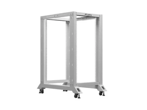 Lanberg OR01-6022-S 19" 22U SZÉL:600mm MÉLY:1000mm MAG:1673mm lapraszerelt szürke rack keret