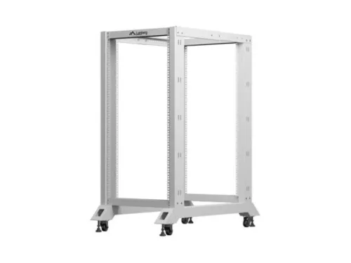 Lanberg OR01-6022-S 19" 22U SZÉL:600mm MÉLY:1000mm MAG:1673mm lapraszerelt szürke rack keret