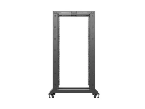 Lanberg OR01-6032-B 19" 32U SZÉL:600mm MÉLY:1000mm MAG:1673mm lapraszerelt fekete rack keret