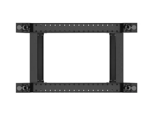 Lanberg OR01-6032-B 19" 32U SZÉL:600mm MÉLY:1000mm MAG:1673mm lapraszerelt fekete rack keret