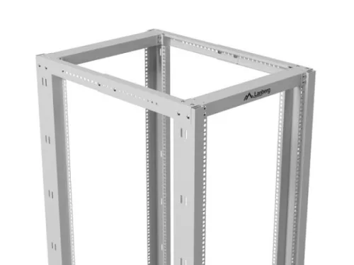 Lanberg OR01-6042-S 19" 42U SZÉL:600mm MÉLY:1000mm MAG:2118mm lapraszerelt szürke rack keret
