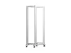 Lanberg OR01-6042-S 19" 42U SZÉL:600mm MÉLY:1000mm MAG:2118mm lapraszerelt szürke rack keret