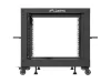 Lanberg OR01-6109-B 19" 9U SZÉL:600mm MÉLY:600-1100mm MAG:577mm lapraszerelt fekete állítható rack keret
