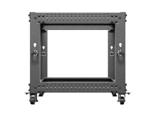 Lanberg OR01-6109-B 19" 9U SZÉL:600mm MÉLY:600-1100mm MAG:577mm lapraszerelt fekete állítható rack keret