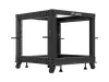 Lanberg OR01-6109-B 19" 9U SZÉL:600mm MÉLY:600-1100mm MAG:577mm lapraszerelt fekete állítható rack keret